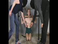 [ Poop Fetish Porn Tube ] Teen brat punished by masked scat perverts